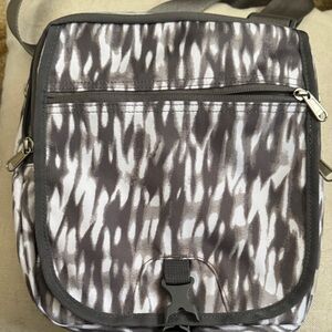 Gray Patterned Men's Bag